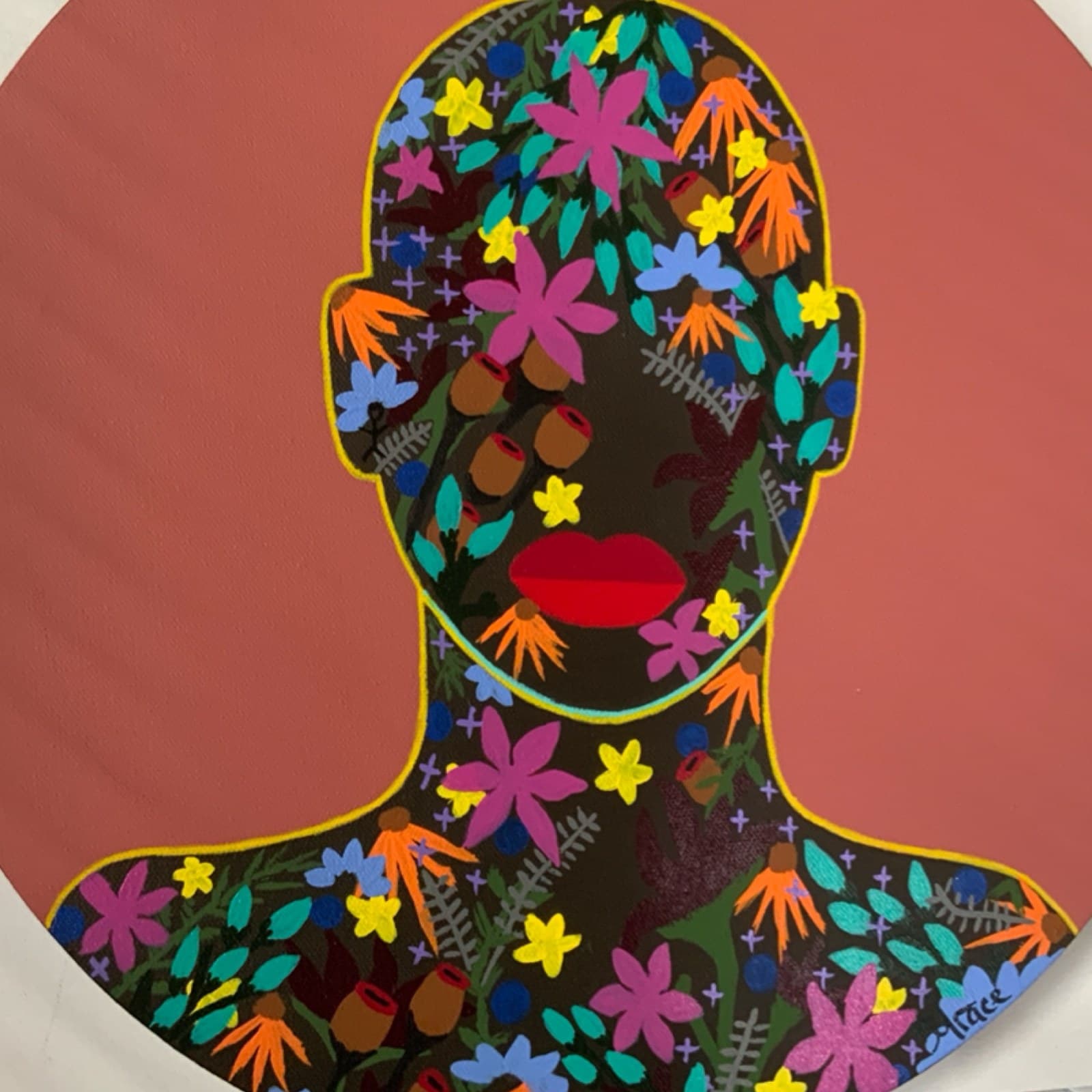 Glorious Bloom, original painting by Grace Vieira